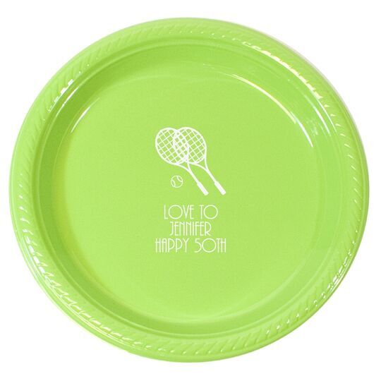 Doubles Tennis Plastic Plates